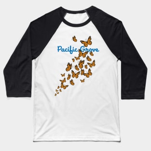 Pacific Grove California Monarch Butterflies in flight Baseball T-Shirt